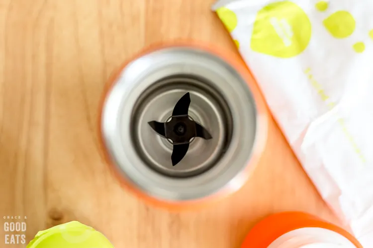 overhead view inside Vejo blender