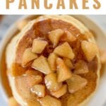 Apple Cinnamon Pancakes made with apple pie spice are a delicious fall breakfast favorite! Top with a three ingredient apple cinnamon compote or simply smother in real maple syrup.