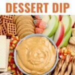 Pumpkin Dip is a deliciously creamy dessert that tastes like pumpkin pie without the crust! This Pumpkin Dip recipe is perfect served with cookies or fruit.