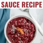Fresh Cranberry Sauce made with fresh or frozen cranberries. This homemade cranberry sauce can be made ahead 2-3 days before serving.