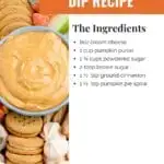 Pumpkin Dip is a deliciously creamy dessert that tastes like pumpkin pie without the crust! This Pumpkin Dip recipe is perfect served with cookies or fruit.