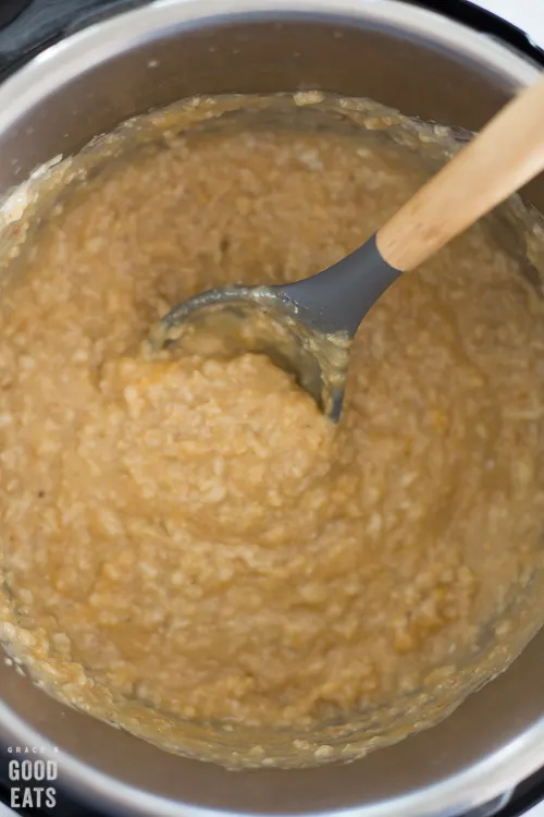 pumpkin oatmeal in an Instant Pot