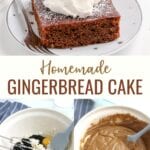 Gingerbread Cake is the perfect addition to any holiday dessert table. This classic recipe features warm, spicy flavors and can be finished with rich cream cheese frosting, a dusting of powdered sugar, or a simple dollop of whipped cream.