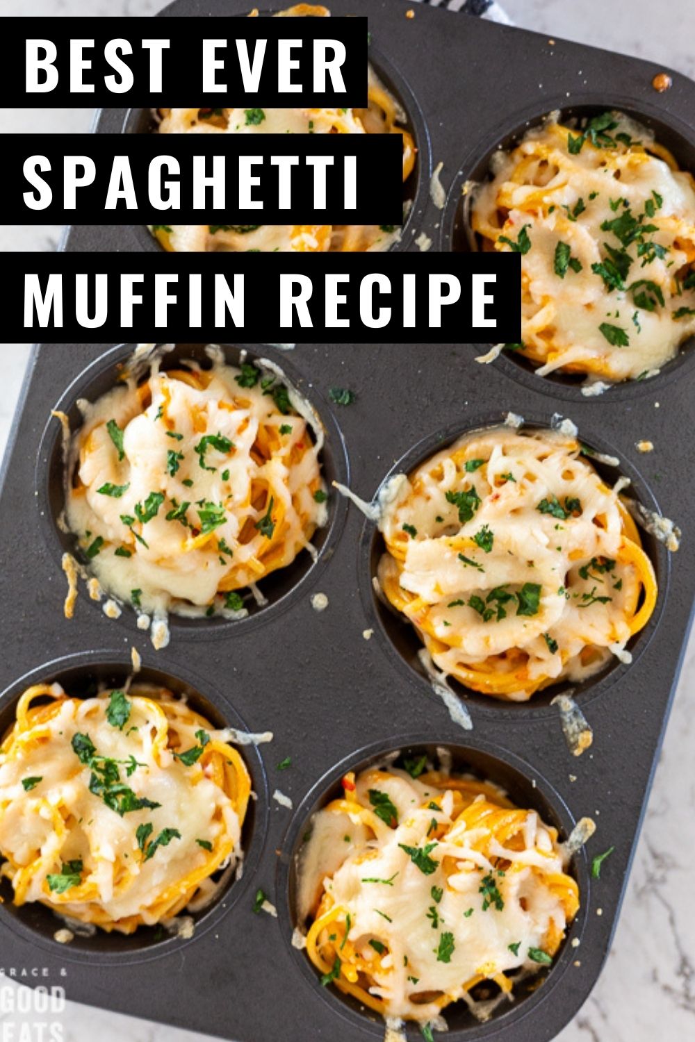 Spaghetti Muffins - Only Three Ingredients | Grace and Good Eats