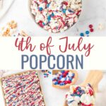 Patriotic Popcorn is the perfect snack for fireworks on the Fourth of July. Make your popcorn in the Instant Pot and then toss with candies and sweet treats for an easy red, white, and blue dessert.