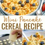 Pancake Cereal Recipe that turns your favorite Saturday morning pancakes into a fun, mini treat. Serve these tiny pancakes in a bowl and eat them plain or with syrup and milk.