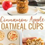 Cinnamon Apple Oatmeal Cups made with old-fashioned oats, diced apples, and yummy spices. This grab-and-go breakfast is a delicious fall treat.