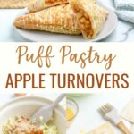 picture of apple turnovers with text above the image