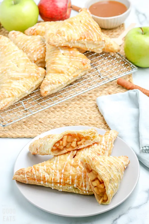 apple turnovers on a plate